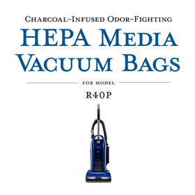 Riccar bag features odor-absorbing charcoal and HEPA media for fresher home air.