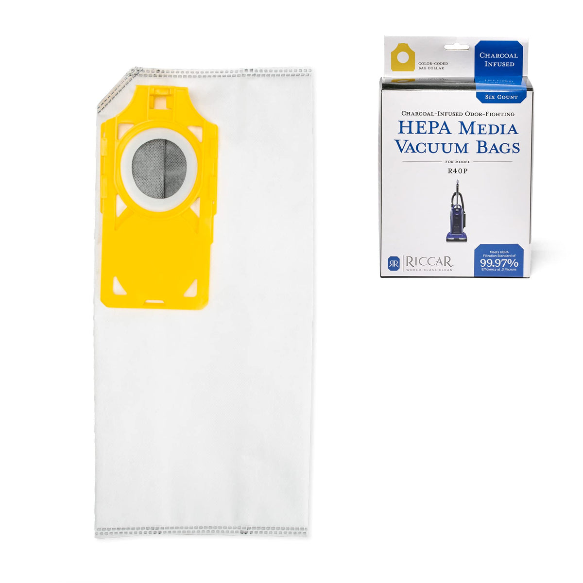 Riccar R40P yellow dock compatibility supports clean setup and reliable operation.