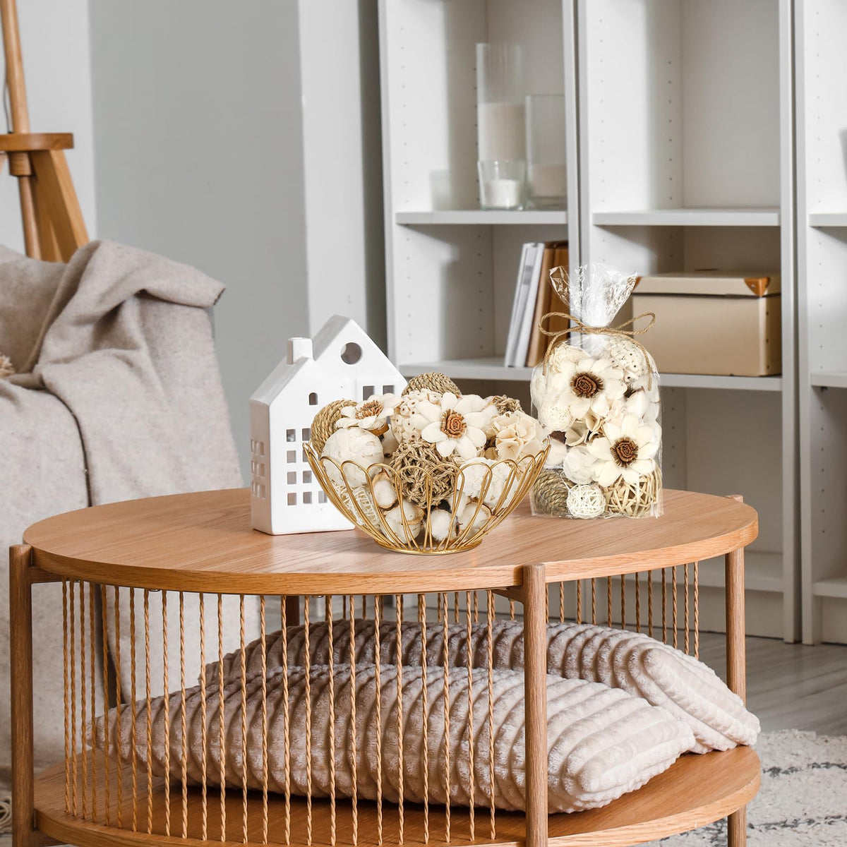 Riceshoot white cream beige tones complement contemporary and vintage decor.