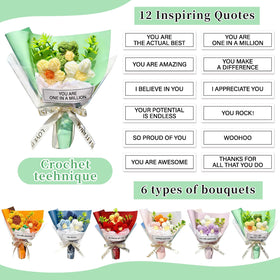 Riceshoot handmade cotton flowers gift set ideal for teachers and nurses.