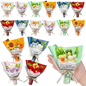 Riceshoot inspirational crochet bouquet flowers for gifting and decor.