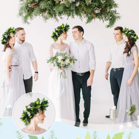 Riceshoot long Hawaiian garland offers versatile draping for events.