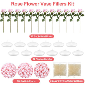 Riceshoot pink pearl beads add elegant shimmer to decor