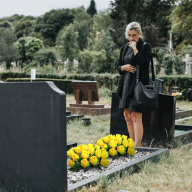 Riceshoot yellow silks offer vibrant cemetery decoration that stays visually fresh.