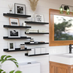 RICHER HOUSE handmade with care, these shelves offer sturdy organization and easy installation.