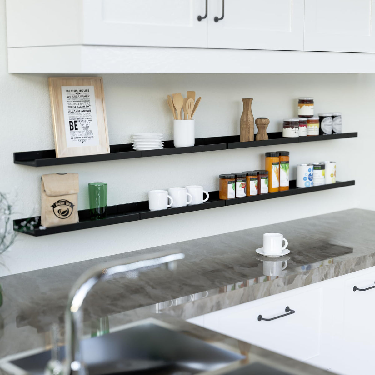 RICHER HOUSE minimalist modern design complements any decor and creates a chic wall feature.