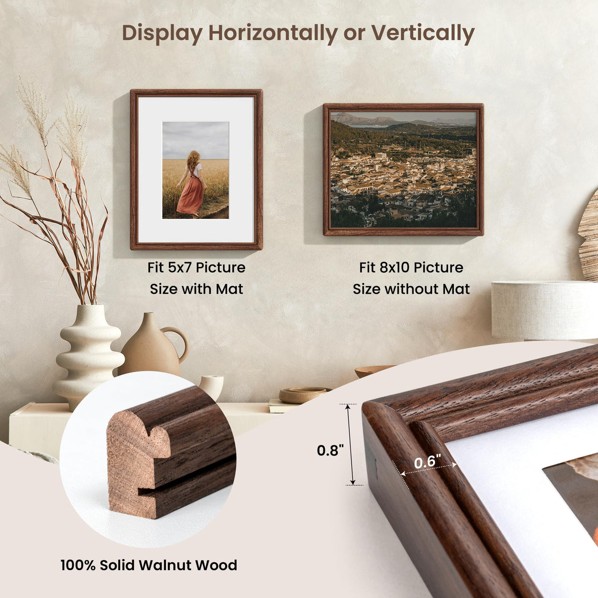 RICHFOCUS rounded-corner design for safe, elegant framing