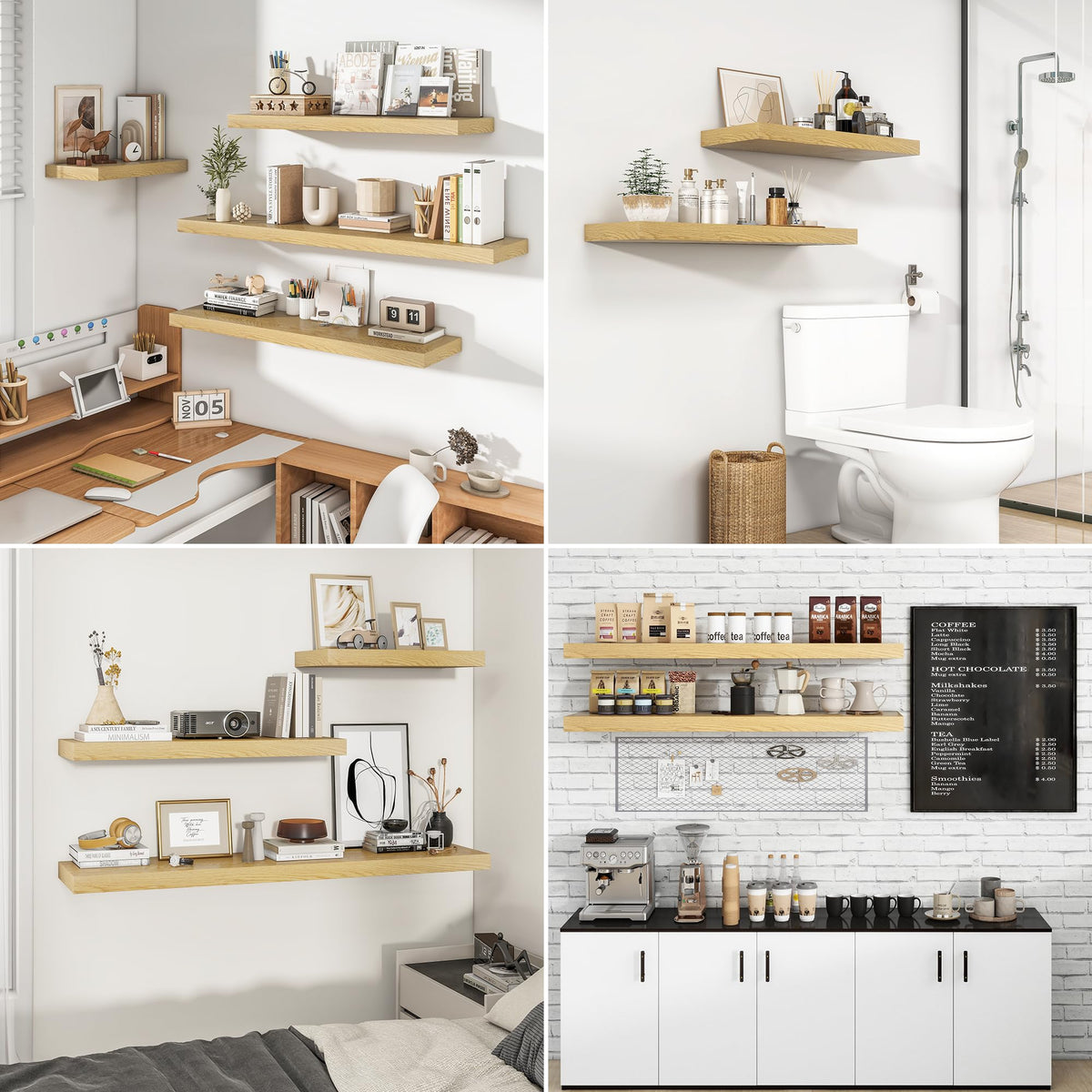 RICHFOCUS display shelves for photos, decor, and prized items