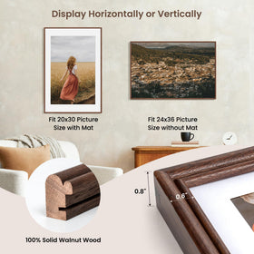 RICHFOCUS frame supports horizontal and vertical wall mounting for flexible use.