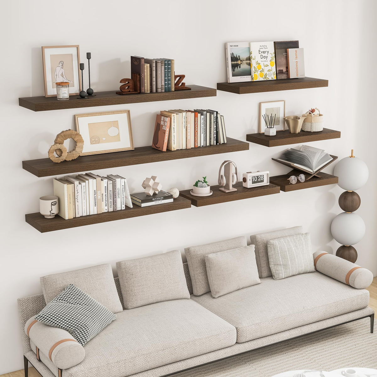 RICHFOCUS invisible brackets enable clean, gap-free wall mounting.