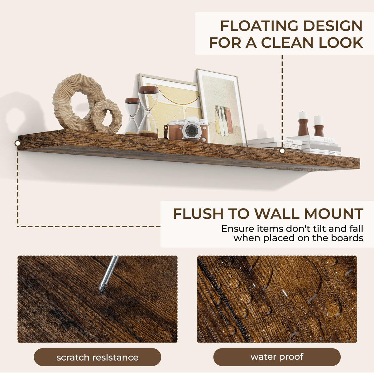 RICHFOCUS kitchen, bathroom, and bedroom use with easy mounting and sturdy support.