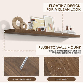 RICHFOCUS display shelf ideal for photos, trophies, and keepsakes.