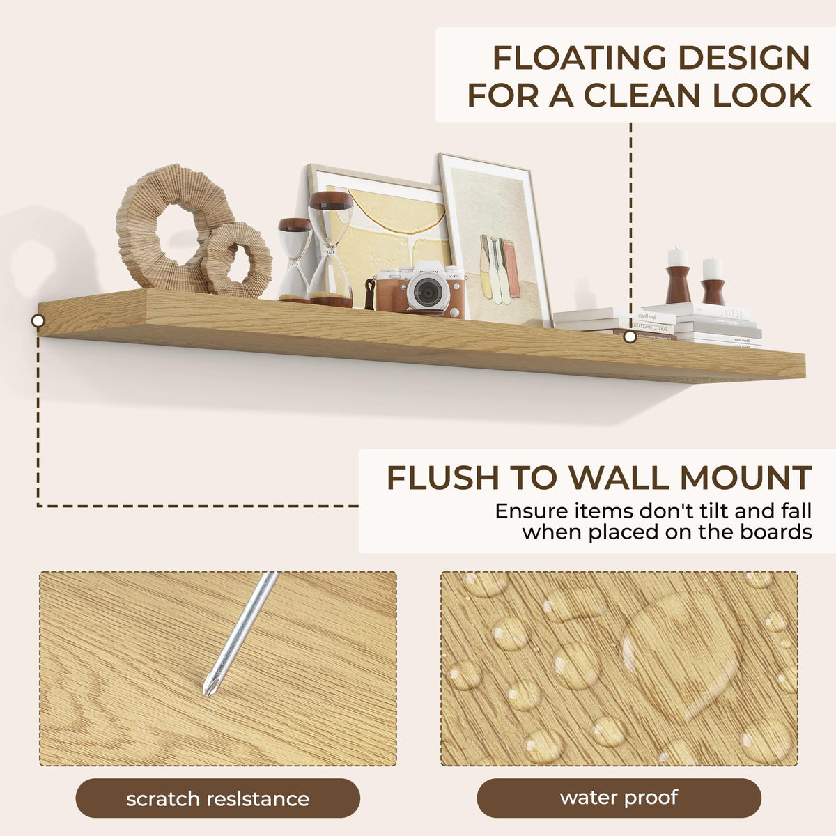 RICHFOCUS two-pack shelving kit with easy installation hardware