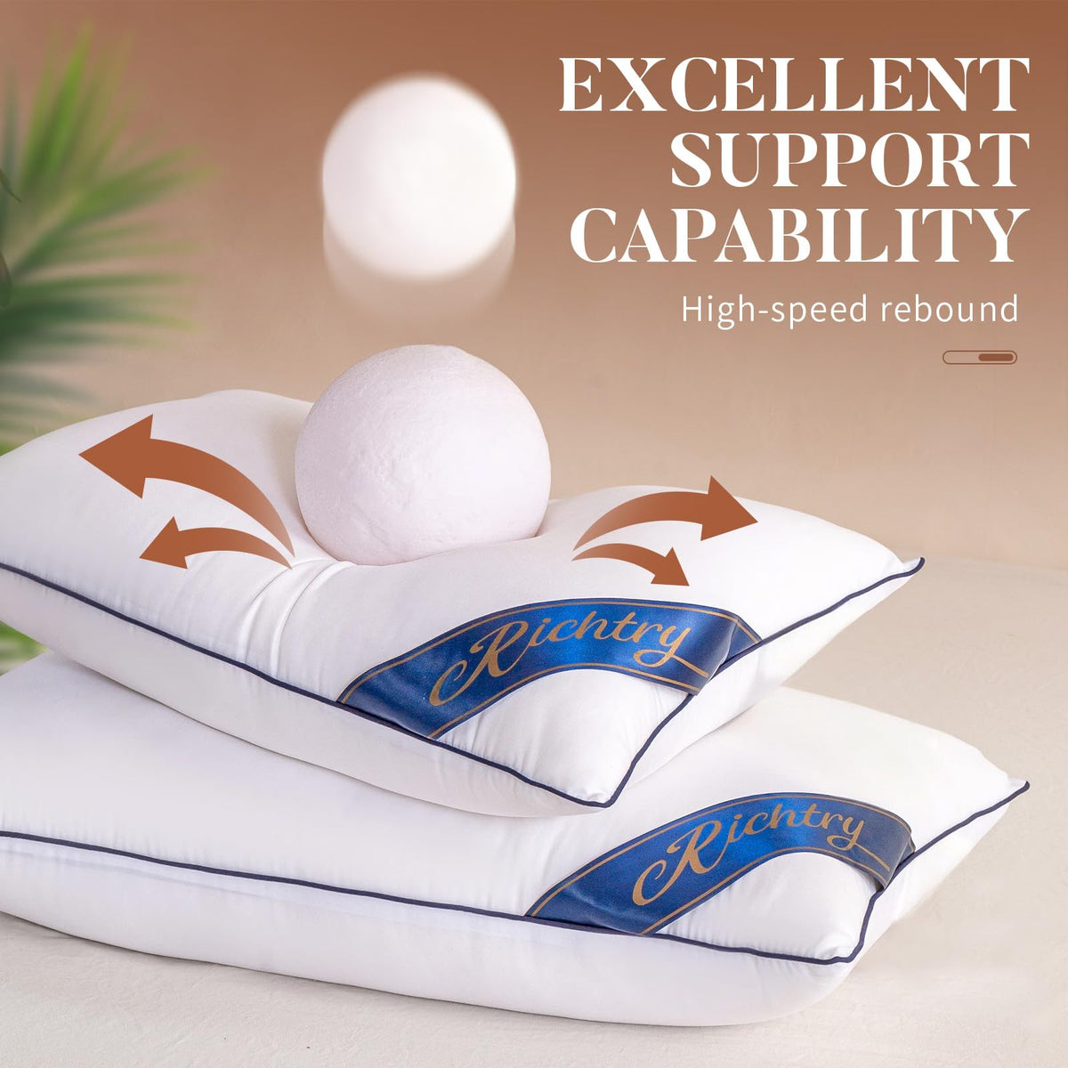 Richtry shredded memory foam filling breathes and molds to the back