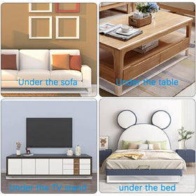 Rictine clear toy blockers easy-clean design prevents dirt buildup in furniture gaps.