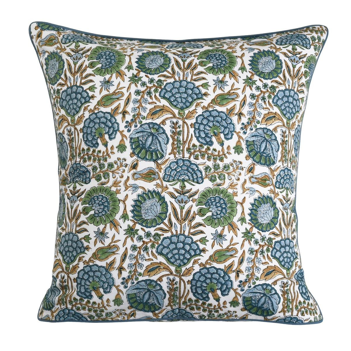 Ridhi cotton pillow cover offers breathable, durable everyday use.