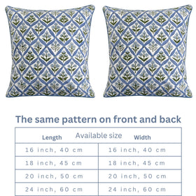 Ridhi decorative cushion cover 18x18 for bedroom, living room, or patio