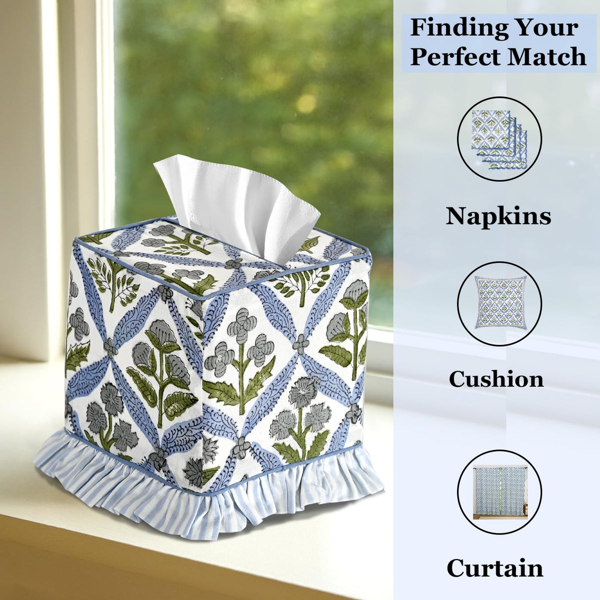 Ridhi tissue box cover makes a thoughtful gift for housewarmings.