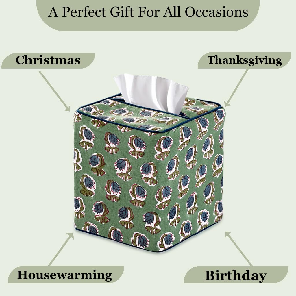 Ridhi kitchen vanity tissue box cover fits standard boxes