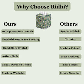Ridhi office desk tissue box cover adds professional polish
