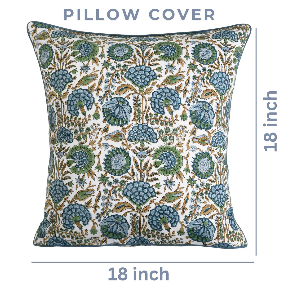 Ridhi outdoor pillow cover suitable for patio seating.
