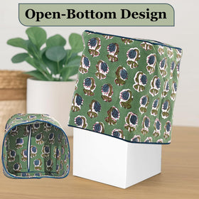 Ridhi square napkin holder style tissue box cover elevates desk aesthetics