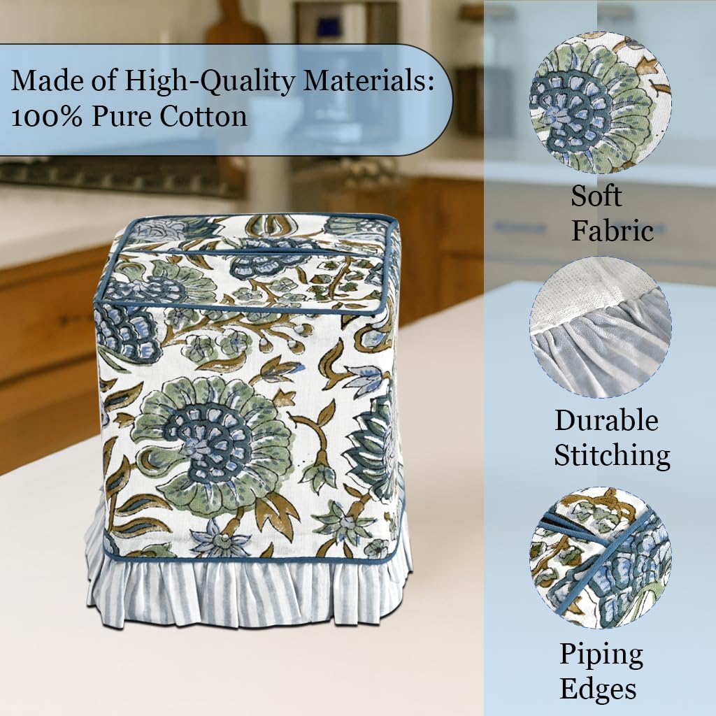 Ridhi tailored-square tissue box cover fits standard boxes neatly
