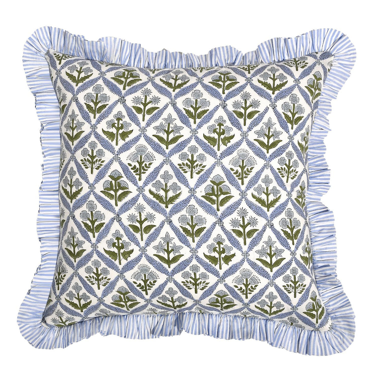 Ridhi steel blue pillow cover complements modern home styling across rooms