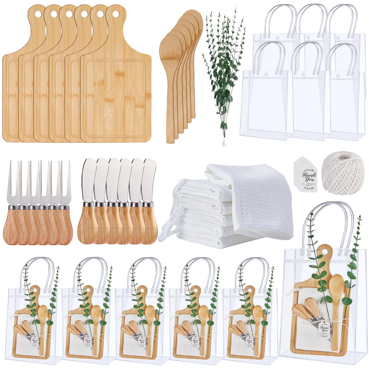 Rigibright bamboo cheese boards set for stylish baby shower prize display