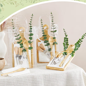 Rigibright bamboo utensils spoons and forks, durable and elegant for gifting