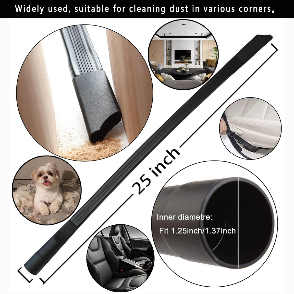 Riiriou crevice tool reaches tight gaps and corners