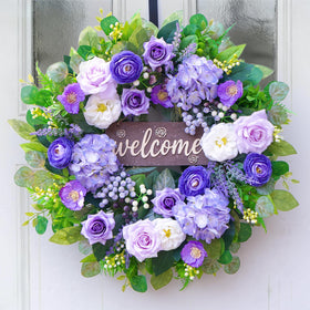 Rimalo easy-care wreath requires no watering or upkeep.