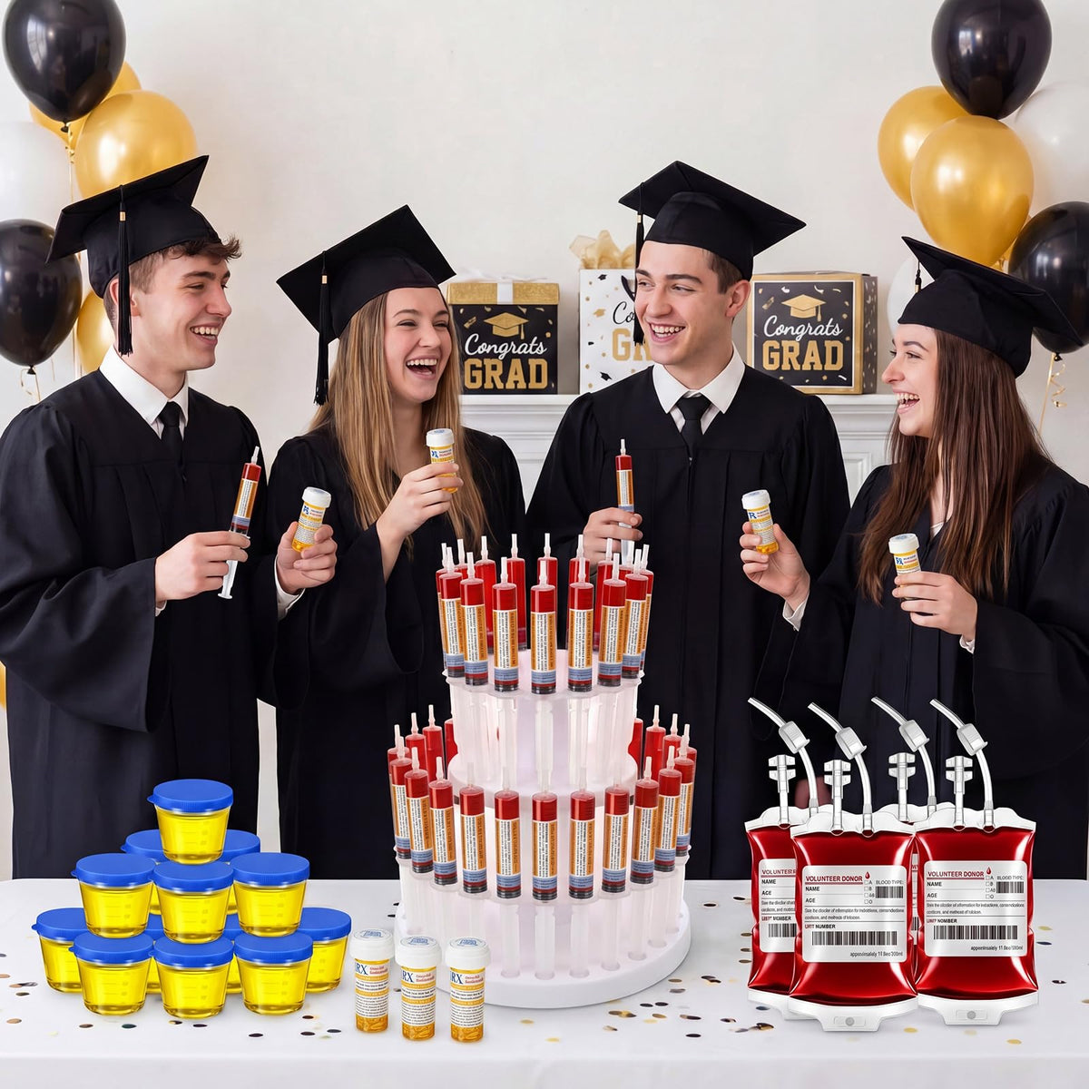 RimCereal graduation pack contents ready for party setup