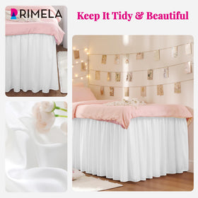 RIMELA bedskirt fabric is machine washable for quick care