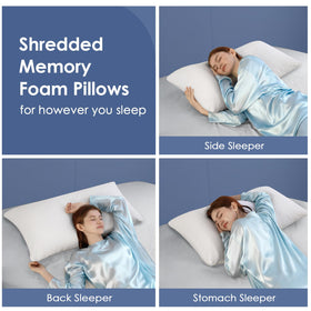 RIMIY king-size 2-pack setup ready for versatile sleep position testing.
