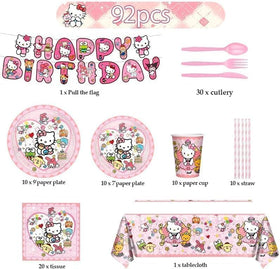RINSUNCA Kitty birthday napkins for soft texture and spill protection