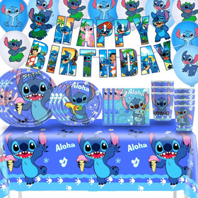 RINSUNCA Stitch banner for vibrant birthday decor and photo-worthy moments.