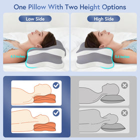 Rioicy slow-rebound memory foam provides steady support without collapsing.
