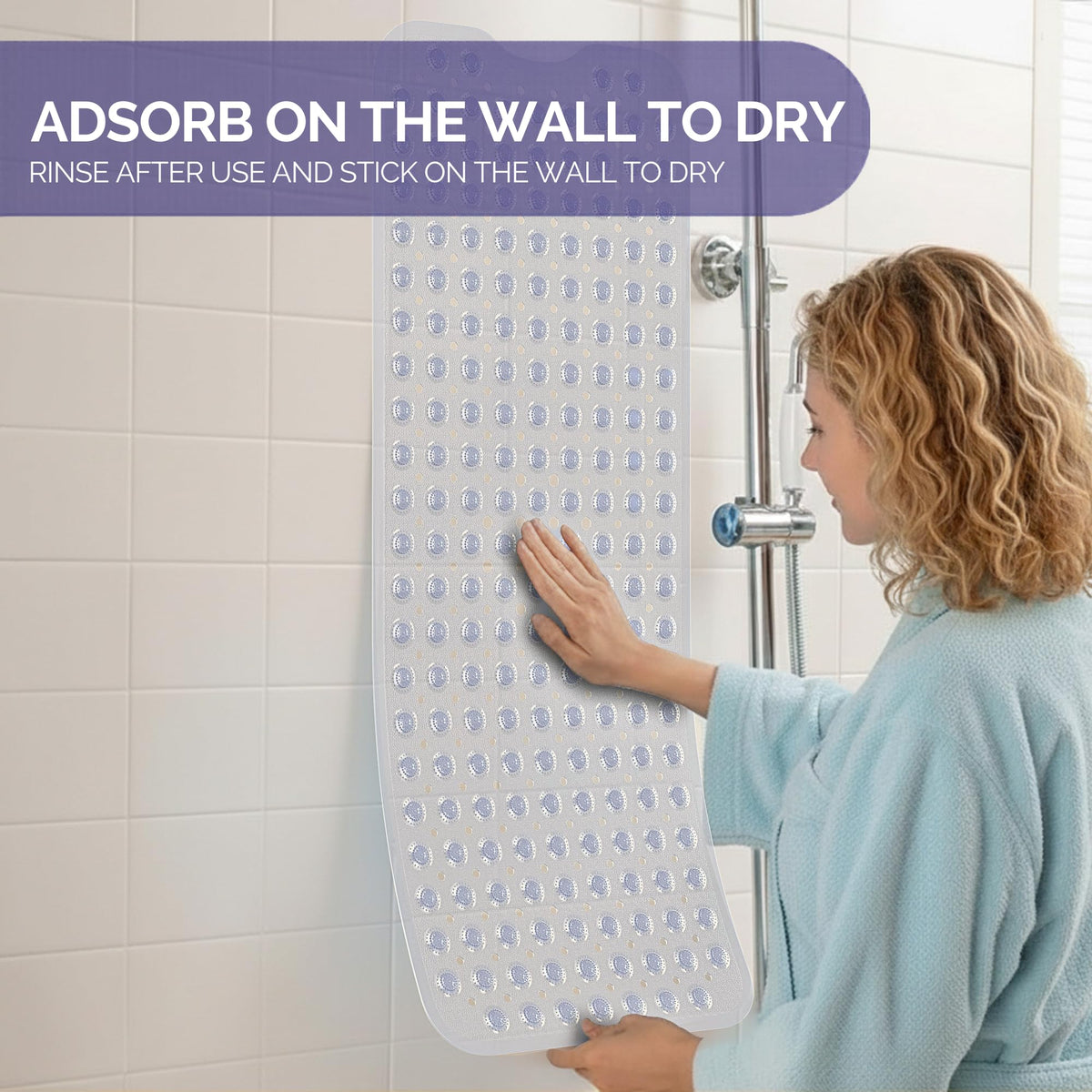 Ripidix modern design enhances any bathroom while preventing slips.