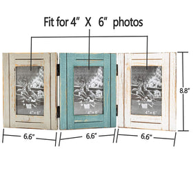 RiteSune rustic frame hinge detail ideal for easy photo swaps and year-round versatility