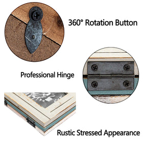RiteSune rustic 3-picture frame on a tabletop as a stylish display