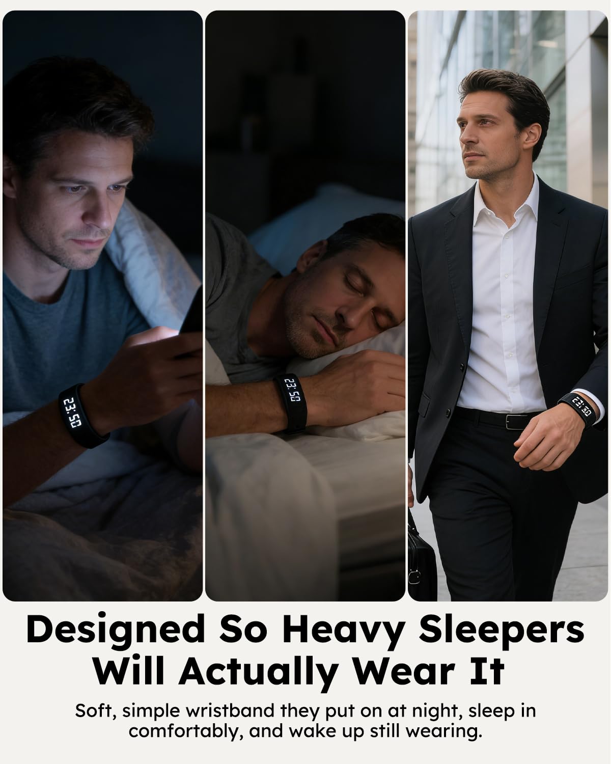 RITHEM IP70 water-resistant wristband tolerates sweat and rain during daily wear.