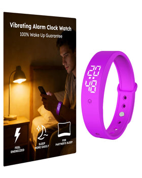 RITHEM vibrating alarm wristband front view for quiet wake-ups