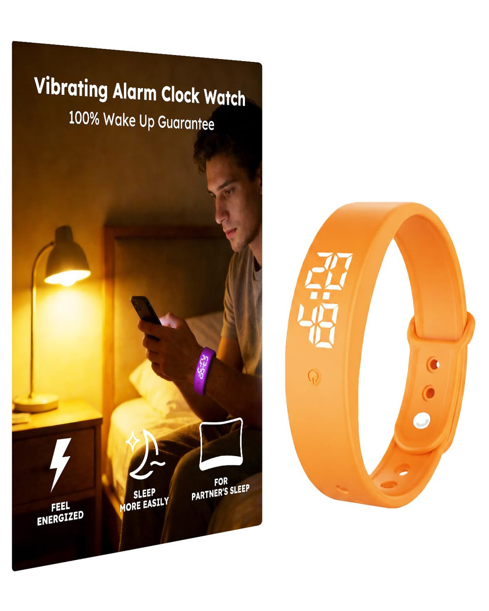 RITHEM vibrating alarm wristband delivers a strong wake cue for heavy sleepers.