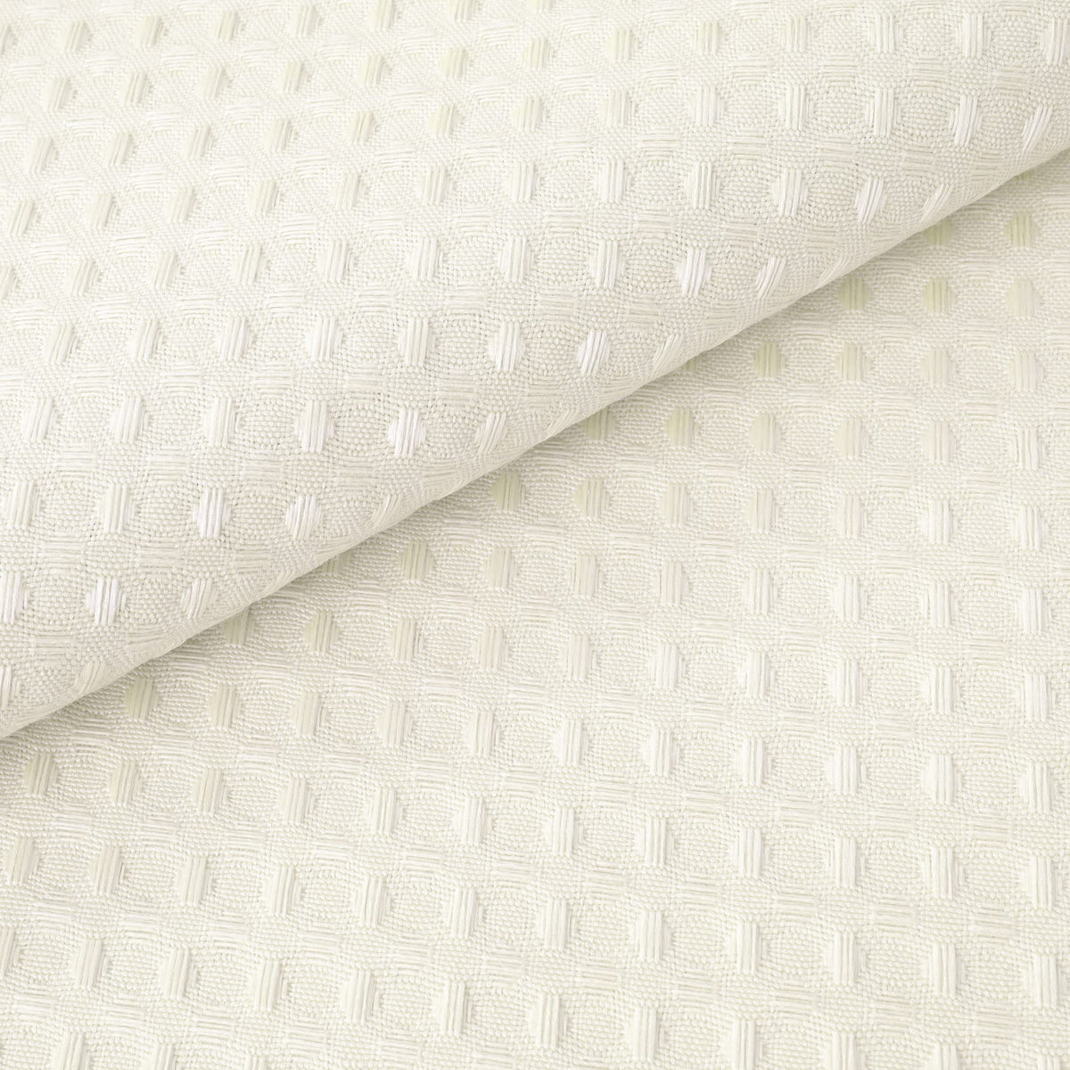 River Dream cream shower curtain with clear top window for light and privacy