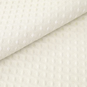 River Dream cream shower curtain with clear top window for light and privacy