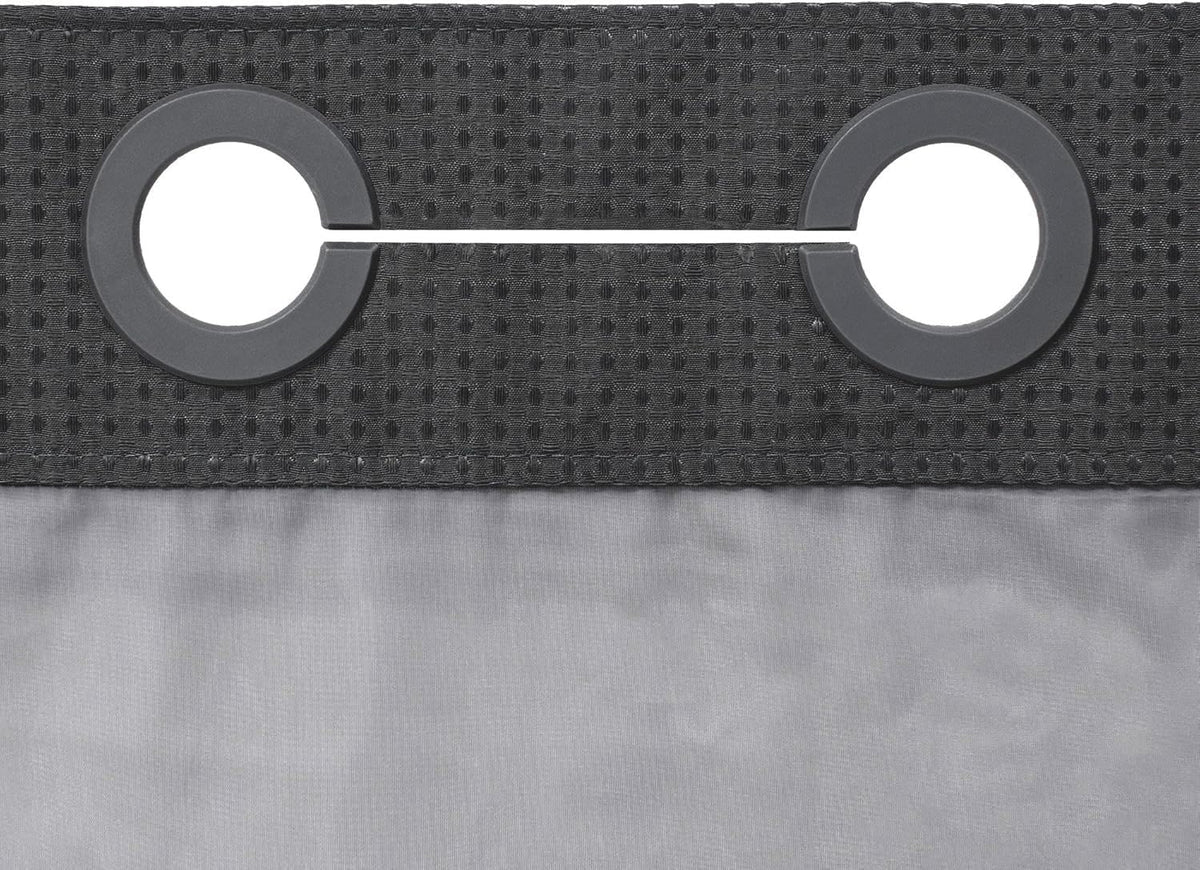 River Dream includes curtain and snap-in liner for convenient setup.