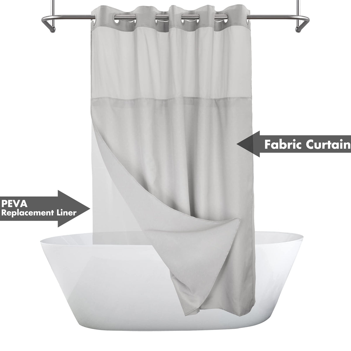River Dream curtain top window lets light in while preserving privacy