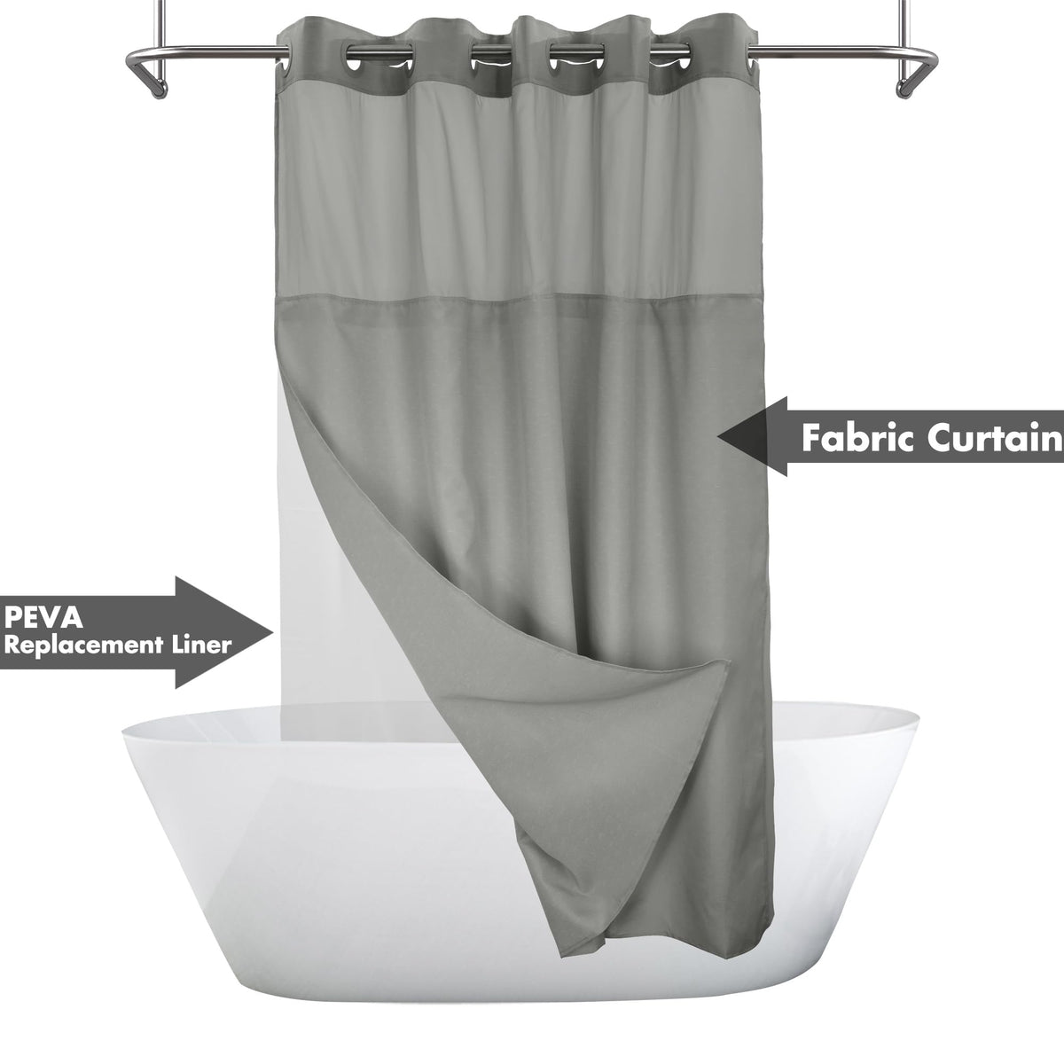 River Dream detachable PEVA liner snaps in for simple maintenance