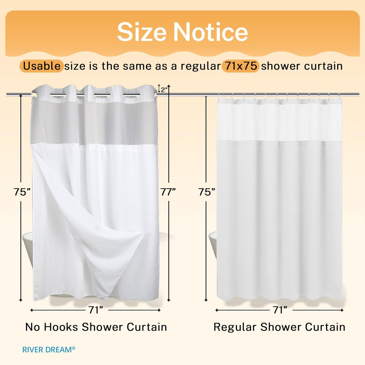 River Dream hotel-grade fabric and liner offer a premium look and feel.